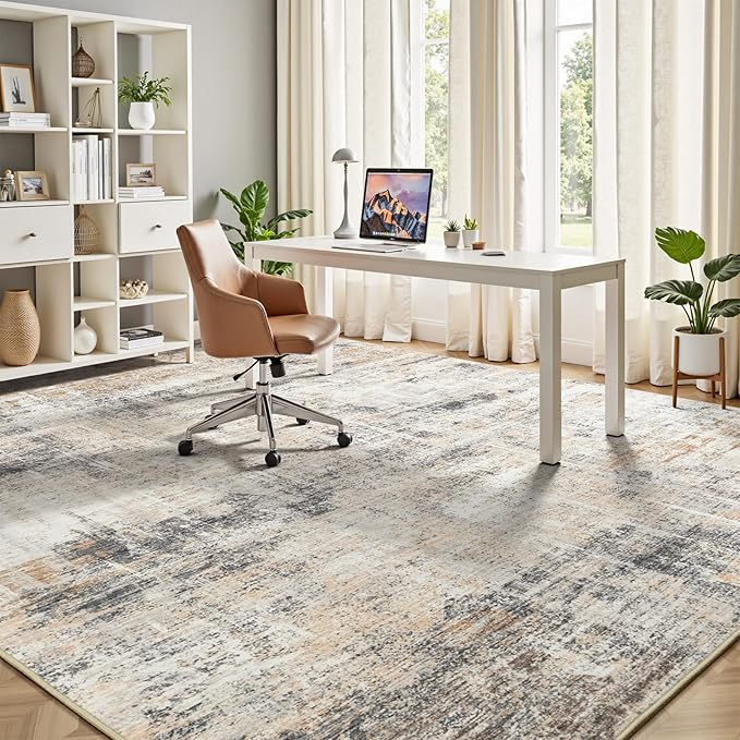 6x9 Area Rug for Living Room, Abstract Washable Non-Slip Carpet, Dining Room - Image 6