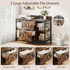 44" File Cabinet, Lateral Filing Cabinet - Image 3