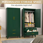 GAIOUS 71" Metal Wardrobe Cabinet - Image 3