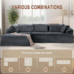 Korser 110" L-Shaped Modular Sectional Sofa - Image 4