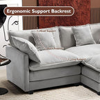 Ihanherry 77" L Shaped Modern Sofa Modular Sectional Cloud Couch - Image 7