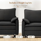Vesgantti 108" Modular Sectional Sofa, Comfy Cloud Couch - Image 3
