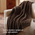 Bedsure Soft Twin Blanket for Bed Decor Gifts Chocolate Brown 60"x80" | - Image 3