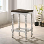 Furniture of America Lakeport Farmhouse Backless Wood 24 in. Counter Height - Image 2