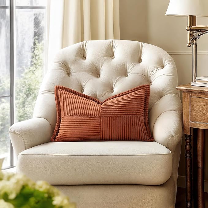 MIULEE Fall Rust Decorative Lumbar Throw Pillow Covers 12x20 Inch | 2 Pack - Image 4