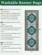 SERISSA 2'6"x8' Washable Non Slip Boho Runner Rug - Image 2