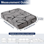 Smiry Waterproof Patio Cushion Covers, Stretch Outdoor Furniture Covers | Couch - Image 6