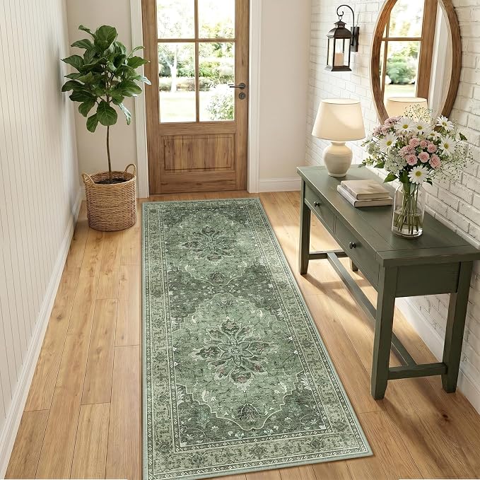 RELEANY Washable Area Rug, Runner 3'x8', Water Repellent, Pet Friendly - Image 3