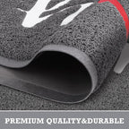 Grey Door Mat Welcome Mats Outdoor Indoor Doormat - Image 4