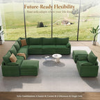 Vesgantti Large Modular Sectional Sofa, Big Comfy Cloud Couch - Image 8