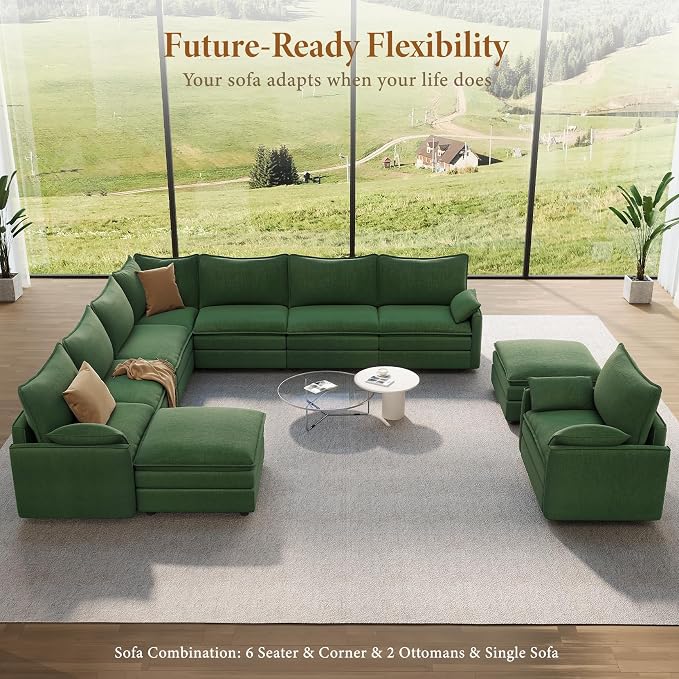 Vesgantti Large Modular Sectional Sofa, Big Comfy Cloud Couch - Image 8