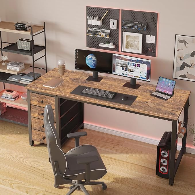 Lufeiya Computer Desk with Drawers - Image 2