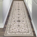 HEBE Hallway Runner Rug 2'x8', Washable Non Slip Kitchen Rug Runner | Soft Boho by HEBE