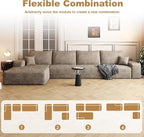 AUGOP 136" Sectional Couches for Living Room Modern Modular Sofa - Image 5