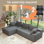 108"Modern Sectional Sofa, Modular Convertible L-Shape Sofas, Upholstered - Image 7