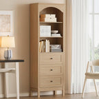 Bookshelf with Drawers, Floor Standing Display Storage Cabinet by JMHDYG