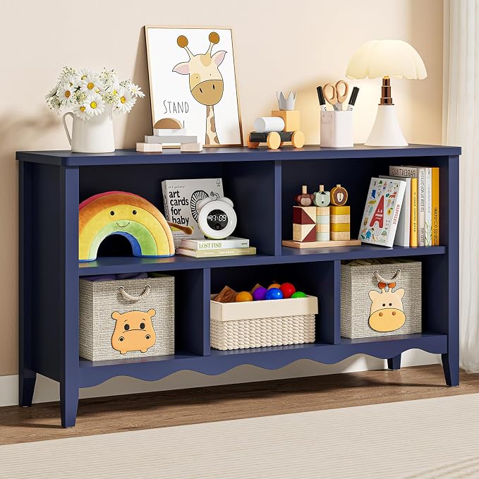 ONBRILL Montessori Shelf, 5 Cube Toy Storage Organizer by ONBRILL