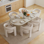 BESTANO Set of 4 Modern Velvet Fabric Upholstered Dining Chairs - Image 2