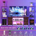 LED TV Stand Bookshelf Combo - Image 3