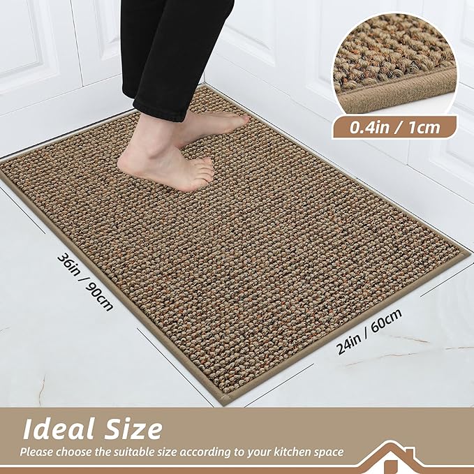 BEQHAUSE Kitchen Rugs 24"x36", Kitchen Mats - Image 2