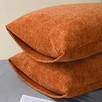 CaliTime Fall Decorative Throw Pillow Covers 26 X 20 Inches Burnt Orange | Pack - Image 4