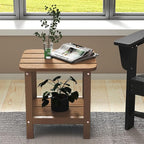 SERWALL Double Adirondack Side Table Rectangular End Table Set of 6 - Image 7