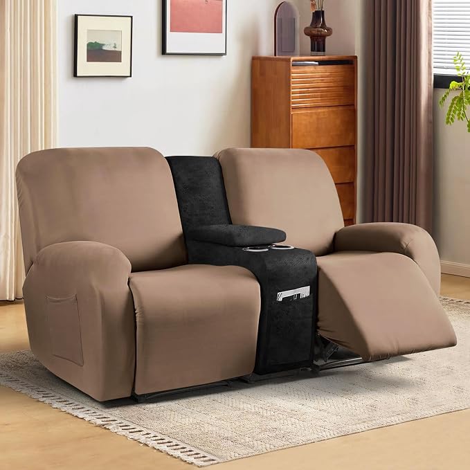 ANARACHON Leather Look Recliner Console Cover - Image 6