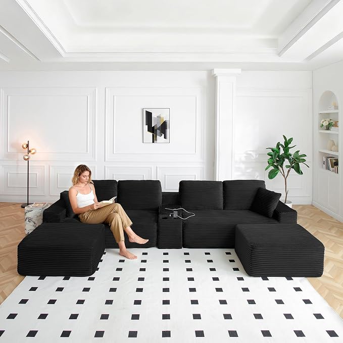 125" Oversized Sectional Couches - Image 7
