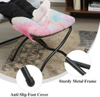 15" Folding Ottoman, Foldable Footrest Stool, Portable Small Foot Stool - Image 5