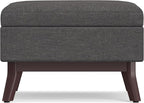 SIMPLIHOME Owen Coffee Table Storage Ottoman - Image 4