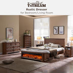 T4TREAM Farmhouse 5 Drawers Dresser - Image 6