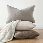 MIULEE Decorative Couch Throw Pillow Covers 20x20 Inch Neutral Khaki 2 Pack | - Image 4