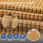 Stretch Loveseat Couch Cover, 2 Cushion Couch Slipcover, Elastic Bottom - Image 5
