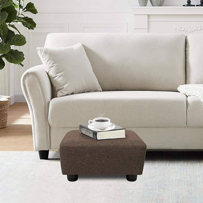 CAROLMADE Small Foot Stool Ottoman Footstool - Image 2