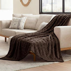 Bedsure GentleSoft Chocolate Throw Blanket - Image 6