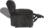 Betsy Furniture Modern Fabric Recliner Sofa Set, Loveseat w/Console, Recliner - Image 7