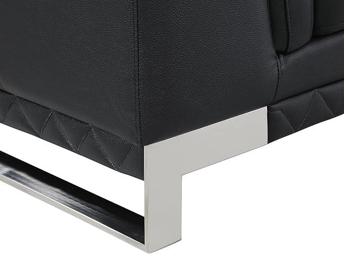 Blackjack Furniture Weston Collection Genuine Italian Leather Living Room Sofa - Image 7