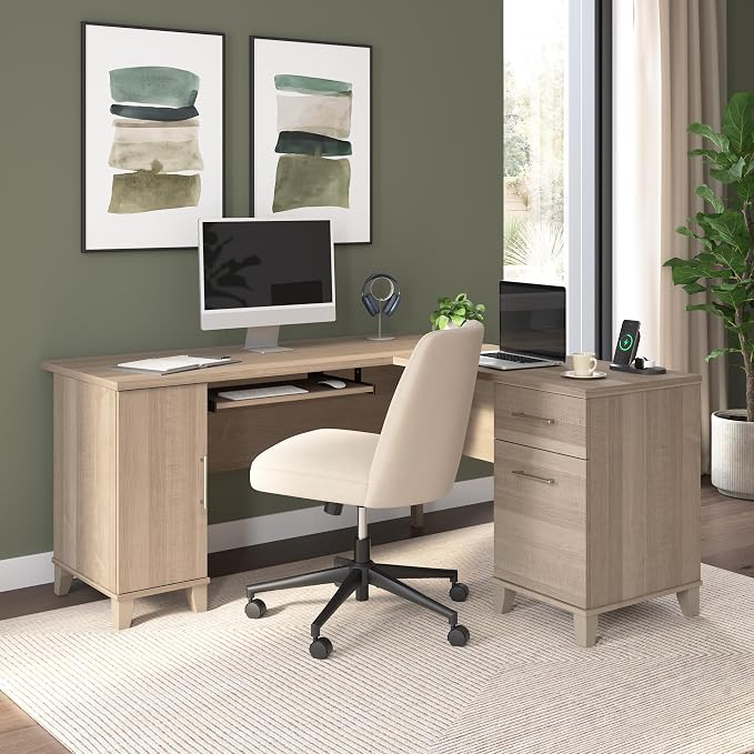 Bush Home 60-Inch L-Shaped Desk - Image 2