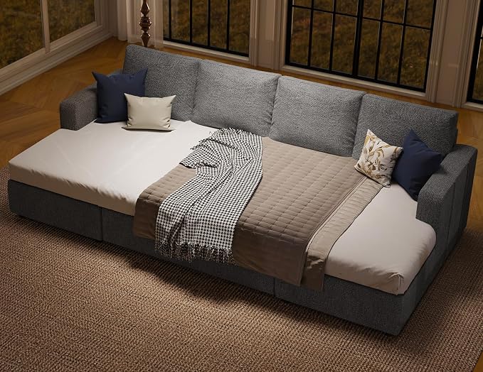 Belffin Modular Sectional Sleeper Sofa Bed - Image 7