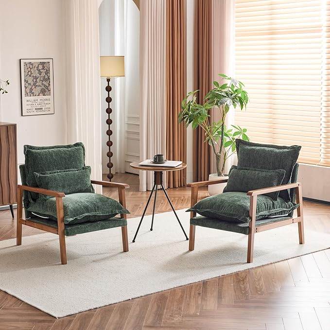 VINGLI Mid-Century Modern Cloud Accent Armchairs set of 2 by VINGLI