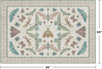 Washable Boho Bathroom Rug 2x3, Small Throw Rugs - Image 2