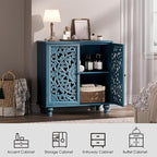 JOINICE Blue Accent Cabinet - Image 4