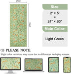 DUKINO 2x5 Rug for Hallway, Washable Animal Runner Rug Non Slip Light Green | - Image 2