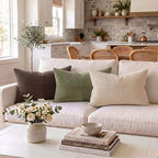 Fancy Homi 2 Packs Olive Green Long Lumbar Decorative Throw Pillow Covers 12x24 - Image 2