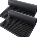 OLANLY 2-Pack Front Door Mats 71x23, Waterproof Heavy-Duty Doormats | Off-Black by OLANLY