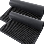 OLANLY 2-Pack Front Door Mats 71x23, Waterproof Heavy-Duty Doormats | Off-Black by OLANLY