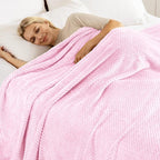 Exclusivo Mezcla Large Waffle Fleece Throw Blanket - Image 3