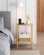 TUTOTAK End Table with Charging Station, Small Side Table with Outlets - Image 6