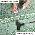 Plush Sage Green Rugs for Bedroom, 3x5 Ft Shaggy Rug Plush Bedside Carpet | - Image 8