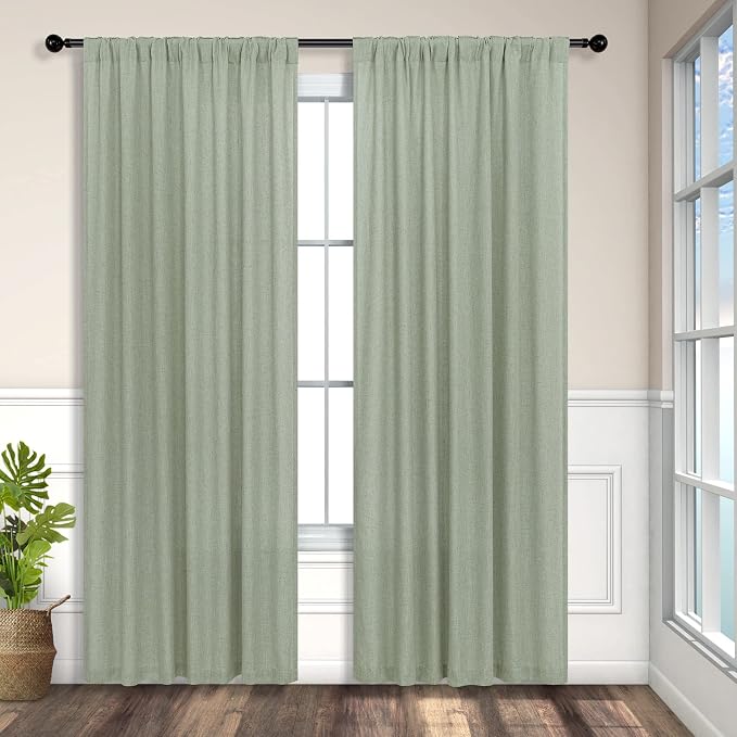Sage Green Curtains 72 Inch Length - Image 8